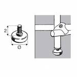 Nóżka regulowana metalowa *25 SHOPLINE AC511-G - Meblownia.pl