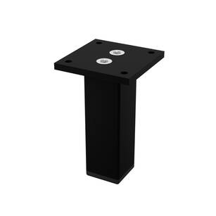 Nóżka meblowa FEST 100 mm 30x30 czarna regulowana