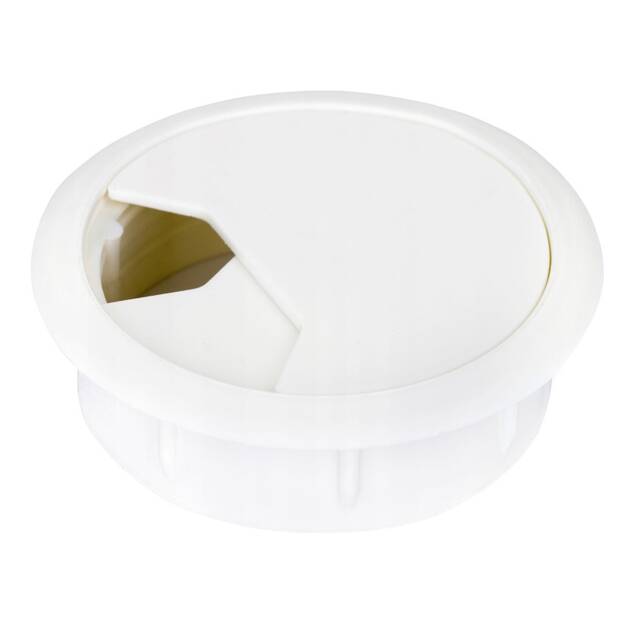 Przepust kablowy fi 60 - kolor biały - Meblownia.pl