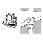 Uchwyt do półek jednostronny SHOPLINE TR595 chrom - Meblownia.pl