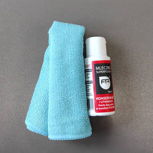 Mleczko do czyszczenia AQUAAKRYL SUPERPOLISH + ściereczka