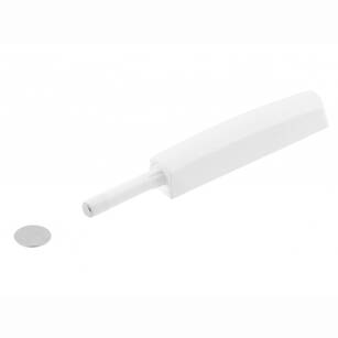 Odbojnik GTV długi z adapterem i magnesem - biały AM-OAM-DL-MG-10