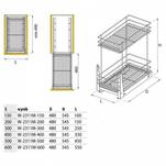  Kosz cargo mini NOMET 40 II srebrny W-2311M-400 - Meblownia.pl