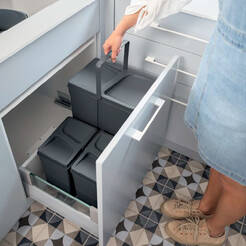 Sortownik odpadów HAFELE UNICO 2x15L do frontu 500 mm