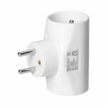 Rozgałęziacz okrągły ORNO 2x2P+Z + 1x2P/II biały OR-AE-13221 - Meblownia.pl