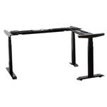 Stelaż narożny z elektryczna regulacją wysokości STRONG czarny (392520) - Meblownia.pl