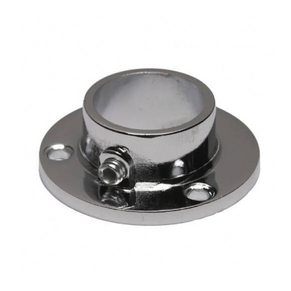 Rozeta - końcówka mocująca *25 SHOPLINE AC510-A chrom - Meblownia.pl