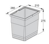 Pojemnik na odpady HAFELE 13,5l - Meblownia.pl