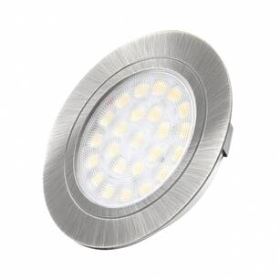 Oprawa LED OVAL wpuszczana aluminium barwa neutralna 2W