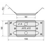 Obejma do stołu SAZ dwuotworowa - Meblownia.pl