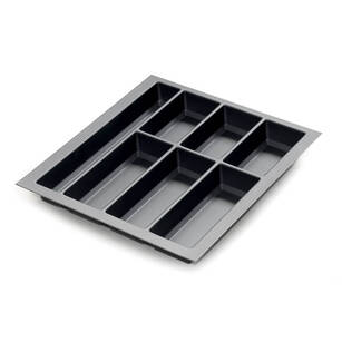 Wkład do szuflady 50 KRISTALL SOFT TOUCH czarny