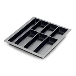 Wkład do szuflady 50 KRISTALL SOFT TOUCH czarny