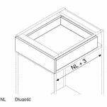 Prowadnica BLUM MOVENTO S 450 mm L+P 40kg 760H4500S - Meblownia.pl