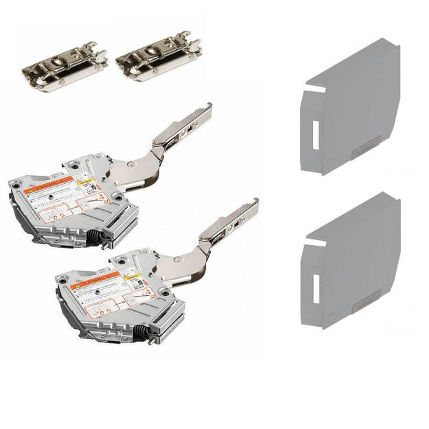  Zestaw AVENTOS HK-S mocny 20K2E00.02 + szare zaślepki + mocowania - Meblownia.pl