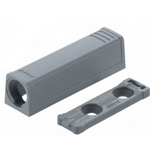 Adapter prosty BLUM 956.1201 do TIP-ON szary krótki - Meblownia.pl