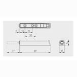 Odbojnik GTV długi z adapterem i magnesem - antracyt AM-OAM-DL-MG-60 - Meblownia.pl