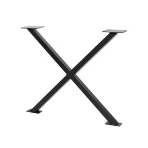 Noga stelażowa krzyżak GTV 710x820 o profilu 80x20 czarna