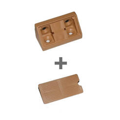 Kątownik podwójny z oddzielną klapką kolor 5342 "komandorek" - 100 sztuk