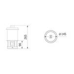  Gniazdo meblowe GTV COMFORT PLUS z ładowarką indukcyjną czarne AE-BPW4F120P-20 - Meblownia.pl