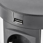  Gniazdo meblowe GTV COMFORT PLUS z ładowarką indukcyjną czarne AE-BPW4F120P-20 - Meblownia.pl