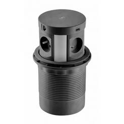  Gniazdo meblowe GTV COMFORT PLUS z ładowarką indukcyjną czarne AE-BPW4F120P-20