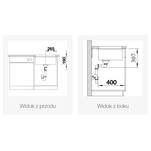 BLANCO SUBLINE 500-U Edition Silgrnit PuraDur InFino czarny + syfon gratis