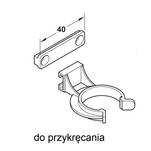 Klips HAFELE do nóżki AXILO przykręcany - Meblownia.pl