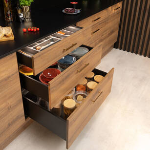 Szuflada HAFELE MATRIX S SLIM 500 H-199 czarna 514.15.305