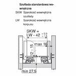 Prowadnica BLUM TANDEM BLUMOTION 300 mm 30kg pełny wysuw L+P 30kg - Meblownia.pl