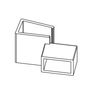 HAFELE MATRIX S35 łącznik boczny relingu biały