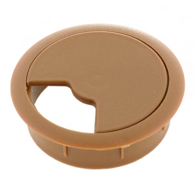 Przepust kablowy fi 60 - kolor olcha (888) - Meblownia.pl