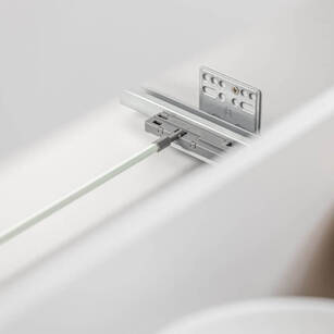 Poprzeczka synchronizująca do szuflad GTV AXISPRO P2O 1200 mm + mocowania 2 kpl.