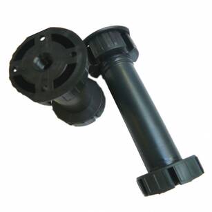 Nóżka kuchenna okrągła H-150 fi-28 czarna