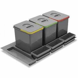 Kosz do segregacji śmieci GTV MULTINO 900 PB-91164100B5-A antracyt