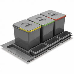 Kosz do segregacji śmieci GTV MULTINO 900 PB-91164100B5-A antracyt