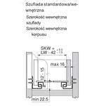 Prowadnica BLUM TANDEM BLUMOTION 300 mm 30kg częściowy wysuw L+P 30kg 550H3000B - Meblownia.pl