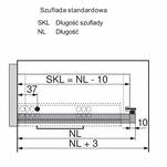 Prowadnica BLUM TANDEM BLUMOTION 300 mm 30kg częściowy wysuw L+P 30kg 550H3000B - Meblownia.pl