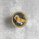  Gałka meblowa GAMET GU09-G33-V94 złota z motywem kwiatów - Meblownia.pl