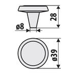  Gałka meblowa GAMET GU09-G33-V94 złota z motywem kwiatów - Meblownia.pl