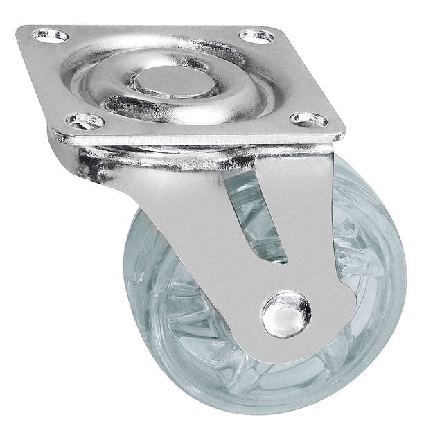 Kółko meblowe GTV SHIFT fi50 przezroczyste - Meblownia.pl