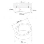 Oprawa LED OVAL SKOS inox barwa biała ciepła 2W - Meblownia.pl