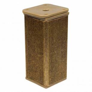 Nóżka meblowa kwadratowa N4-150 mosiądz patynowany