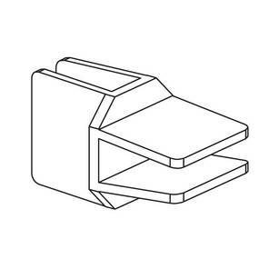 HAFELE MATRIX S35 łącznik środkowy relingu biały