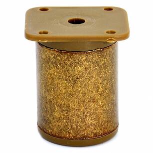 Nóżka meblowa okrągła N5-60 fi-40 mosiądz patynowy