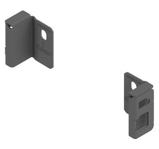 Mocowanie ścianki tylnej "N" MERIVOBOX BLUM antracyt ZB4N000S - komplet