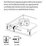 Szuflada HAFELE MATRIX S SLIM 500 H-84 czarna 514.11.305 - Meblownia.pl