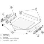 Szuflada HAFELE MATRIX S SLIM 500 H-84 czarna 514.11.305 - Meblownia.pl