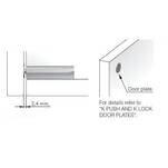 Odbojnik K-PUSH ITALIANA krótki z magnesem szary - Meblownia.pl