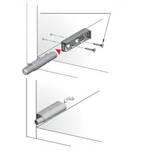 Odbojnik K-PUSH ITALIANA krótki z magnesem szary - Meblownia.pl