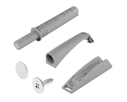 Odbojnik K-PUSH ITALIANA krótki z magnesem szary - Meblownia.pl